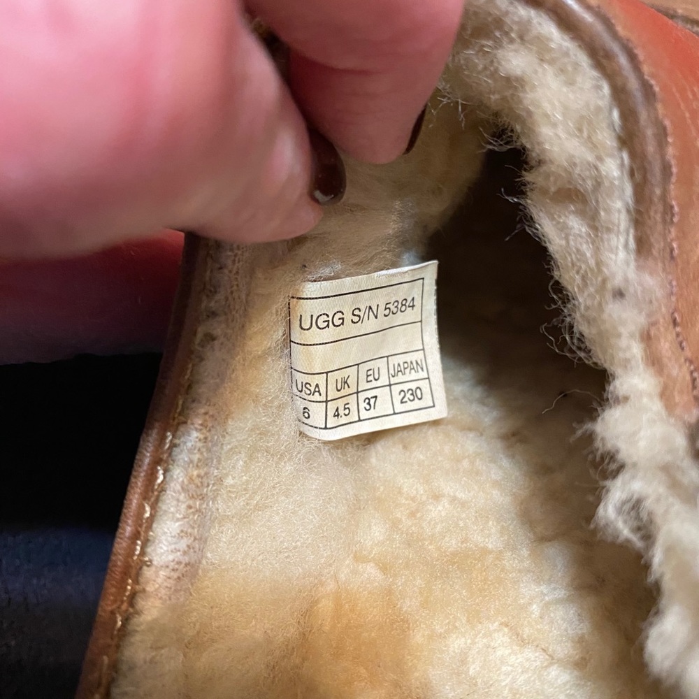 UGG CLOG SLIP ON’S BROWN LEATHER - Picture 4 of 5